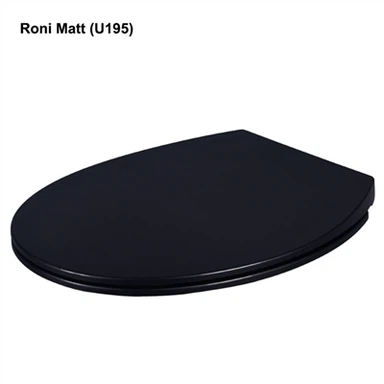 Qora dumaloq hojatxona o'rindig'i