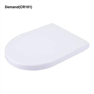 Termoplast oq D shaklidagi hojatxona o'rindig'i